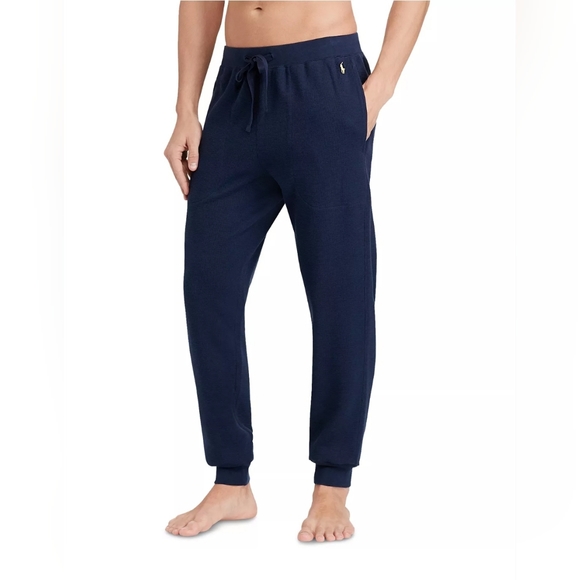 POLO RALPH LAUREN Men's Waffle-Knit Sleep Jogger Pants - Picture 1 of 10